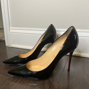 Black Patent Leather Louboutin heels size 42